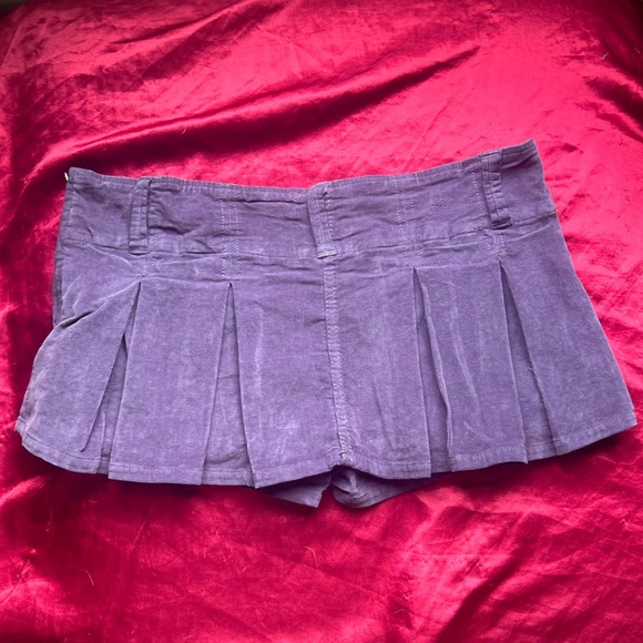 Free People Micro Mini Corduroy Skort Sz.6 - Picture 6 of 7